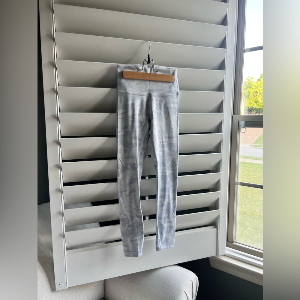 Lululemon Light Gray Camo Leggings